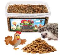 Bite & Delight 900g Dried Black Soldier Fly Larvae - High-Protein, Energy-Rich Feed for Birds, Fish, Reptiles & Small Animals