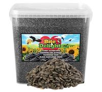 Bite & Delight Black Sunflower Seeds for Birds - 10000ml - High-Energy Wild Bird Food for Year-Round Feeding - Ideal for Small Birds - Winter & Summer Nutrition