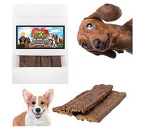 Bite & Delight Roe Deer Meat Strips for Dogs - 500g Grain-Free Dog Treats - Natural & High-Protein Chew Strips - Healthy Training Reward & Long-Lasting Snack for All Breeds