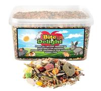 Bite & Delight Universal Rodent Food - Food for Gerbils, House Mice, Gerbils, Rats, Jackdaws and Others - Natural Grain - No Added Sugar - No Artificial Additives - 5000 ml 3.1 kg