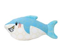 Bite Force Deep Sea Tough Plush Toy for Dogs - Built with Kevlar, Multi-Layered with Reinforced Seams, Durable Dog Toy. Squeaker for Interactive Play. Ideal for Strong Chewers (Shark)