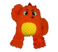 Bite Force Dog Toy - Large Durable & Strong Plush Orange Monster Dog Toy, Kevlar-Reinforced for Aggressive Chewers