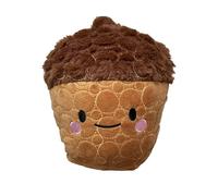 Bite Force -Durable & Strong Dog Toy Cheeky Acorn with Squeaker, Kevlar-Reinforced for Aggressive Chewers for Small Medium Large Dogs - Brown.