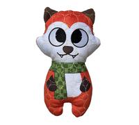 Bite Force -Durable & Strong Dog Toy Fox with Squeaker, Kevlar-Reinforced for Aggressive Chewers for Small Medium Large Dogs - Green.