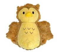 BITE FORCE Wildlife Tough Plush Toy for Dogs - Built with Kevlar, Multi-Layered with Reinforced Seams, Durable Dog Toy. Squeaker for Interactive Play. Ideal for Strong Chewers (Owl)