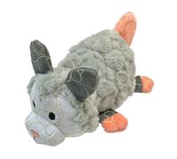 Bite Force Wildlife Tough Plush Toy for Dogs - Built with Kevlar, Multi-Layered with Reinforced Seams, Durable Dog Toy. Squeaker for Interactive Play. Ideal for Strong Chewers (Opossum)