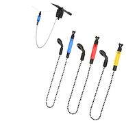 Bite Indicator 3 Pcs Light Fishing Alarms Portable Bobbins Hangers Alerter Light Rod Tackle Swinger Carp Practical Accessories Outdoor Rod IlluminatedCarp Fishing,Yellow,blue,red (19761119-24)