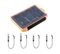 Bite Indicators - 4x No Light Warning | No Light Catch Alert Two Chain Witionists with Storage Box for Dating