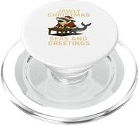 Bite into Holiday Cheer Jaws First Vintage Novelty Gift. PopSockets PopGrip for MagSafe