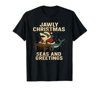 Bite into Holiday Cheer Jaws First Vintage Novelty Gift. T-Shirt