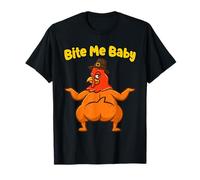 Bite Me Baby Thanksgiving Funny Holiday Feast Party Humor T-Shirt