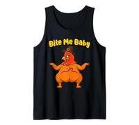 Bite Me Baby Thanksgiving Funny Holiday Feast Party Humor Tank Top