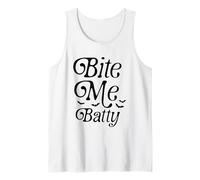 Bite Me Batty Spooky Halloween Fun Tank Top