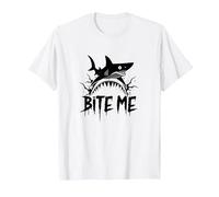 Bite Me: Fierce Shark Attack for Ocean Enthusiasts T-Shirt, Men, White, S