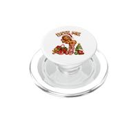 Bite Me Gingerbread Woman Funny Rude Christmas Design PopSockets PopGrip for MagSafe