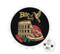 Bite of History Italy Beer Bottle Opener Magnetic Fridge Magnet Sticker for Home Bar Accessories