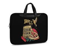 Bite of History Italy Laptop Sleeve Bag with Crossbody Strap Handbag Briefcase for Work Fits 13-17 Inch