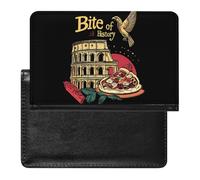 Bite of History Italy Passport Holder Wallet Cover Credit Card Case Travel Document Organiser with Card Slot