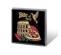 Bite of History Italy Printed Brooch Pins Badge Button Tie Lapel Backpack Pin Decoration for Women Men