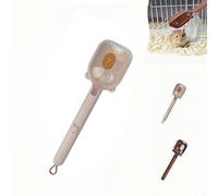 Bite-Proof Hamster Clip, Hamster clip suitable for beginners, 3-in-1 anti-bite, cleaning, padding food，for Dwarf Hamsters, Gerbils, Guinea Pig (Beige)