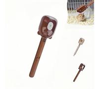 Bite-Proof Hamster Clip, Hamster clip suitable for beginners, 3-in-1 anti-bite, cleaning, padding food，for Dwarf Hamsters, Gerbils, Guinea Pig (Brown)