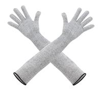 Bite Resistant Pet Gloves, 17.7 Inch Extra-Long, Scratch Proof, Mix 2 Pcs | VERSATILE PET CARE: For cat nail trimming, dog bathing, small animals; also gardening, grilling, welding tasks LIGHTWEIGHT