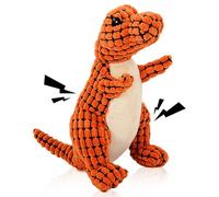 Bite Resistant Robust Dino, Dog Toys Indestructible, Squeaky Dog Toys, Dog Chew Toy for Medium and Large Dog Playing (Red, 30cm)