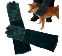 Bite Resistant Snake Gloves - PU Leather, Heat-resistant, Welding Gloves for Animal Handling, Protective Training Gloves | Birds Cats Dogs Parrots Lizard Reptiles Wild