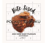 Bite Sized-Pocket Sudoku: 200 Very Easy Puzzles-4x4 format Vol. 3: For Sudoku Beginners, Kids, or Anyone who wants Brain Training On-the-Go