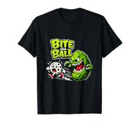 Bite The Ball Pickleball Retro Sport Funny Graphic T-Shirt