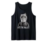 Bite The Bullet Shoebill Stork Humor Tank Top