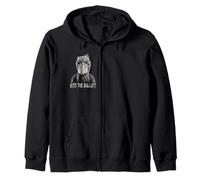 Bite The Bullet Shoebill Stork Humor Zip Hoodie