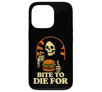 Bite to Die For Burger Grim Reaper Humor Case for iPhone 13 Pro