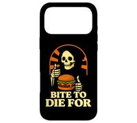 Bite to Die For Burger Grim Reaper Humor Case for iPhone 17 Pro Max