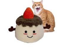 Bite Toy for Cats, Cat Toy for House Cats, Interactive Cat Nip Toys Chew Toy, Strawberry Cake Mould, Soft Sound Toy, Pet Supplies for Wagging Kick Exercises, Cat and Hu