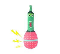 Bite Toy for Dogs, Talking Microphone, Educational Self-Entertainment Dog Training, Filled Chew Toys in Microphone Shape with Sound, Cute Puppy Chew Toy for Indoor and Outdoor Use, FL