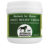 Biteback Products 'Sweet Relief' Midge Barrier Cream for Itchy Horses - Non-Staining Skin Barrier with Benzyl Benzoate - Soothes Itching, Promotes Optimal Coat Condition - 500g