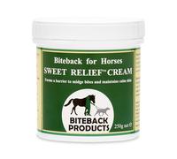 Biteback Products 'Sweet Relief' Midge Barrier Cream for Itchy Horses - Non-Staining Skin Barrier with Benzyl Benzoate - Soothes Itching, Promotes Optimal Coat Condition - 250g