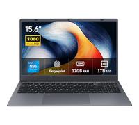 BiTECOOL 15.6" Laptop, 12GB LPDDR5 RAM, 1TB NVMe SSD, N95 Quad Core (up to 3.4GHz), FHD IPS Display, 2.4G/5G WiFi, BT5.0, Fingerprint, Webcam, Long Battery Life - for Work, Study, and Entertainment