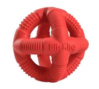 BiteKing Natural Rubber Dog Balls for Large Aggressive Chewers - Lifetime Replacement - Indestructible and Durable Dog Toys for Large Breed, Red