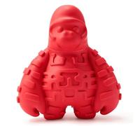 BiteKing Natural Rubber Dog Chew Toy for Aggressive Chewers - Lifetime Replacement - Indestructible Fetch Toy for Large Breed - Durable Tough Gorilla Dog Toy for Super Chewer, Red