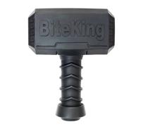 BiteKing Natural Rubber Dog Toys for Large Aggressive Chewers - Lifetime Replacement - Indestructible Fetch Treat Toy for Large Dogs - Durable Hammer Dog Chew Toy for Super Chewer, Black