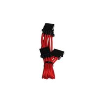 BitFenix Alchemy Molex to 3 x Molex Extension Adaptor 55cm - Red