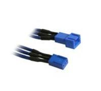 BitFenix 90cm 3-Pin Extension Cable - Sleeved Blue/Blue