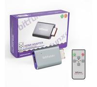 BITFUNX NGC HDMI Adapter - Supports 2X Line Doubler and Scanline Profile, Includes IR Remote Control, Plug & Play Video Game Adapter for NGC DOL-001 Console