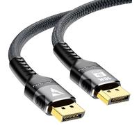 BITHAI 16K DisplayPort 2.1 Cable DP 2.0 Cable 16K@60Hz, 10K@60Hz, 8K@120Hz, 4K@240Hz 165Hz 144Hz 80Gbps HDR10 HDCP DSC 1.2a FreeSync G-Sync Display Port 2.1 Cord for Gaming Monitor (6.6ft)