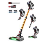 Bithome Z6PRO Cordless Vacuum Cleaner, Stick Vacuum Cleaner with Green LED | 40000Pa/500W/55Min, 6-in-1 Multi-Accessories, Powerful Brushless Motor, Self-Standing for Pet Hair Hard Floor Carpet