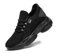 Bitiger Mens Invisible Height Increasing Elevator Shoes - Mesh Lace-up Super Lightweight Casual Trainer Sneakers - 3.15 Inches Taller UK 9 = EU 43