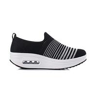 Bitiger Women's Shoes Rocker Soles Mesh Breathable Platform Lightweight Comfortable Trainers Sneaker Fitness Outdoor Summer