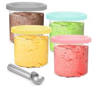 Bitinfc Creami Pint Containers Replacement for Ninja Creami Pints and Lids - 4 Pack, Creami Pints Cup Compatible with Ninja NC301, NC300, NC300EU, NC300UK, NC299AMZ Series Ice Cream Maker, 16 OZ/1.4L